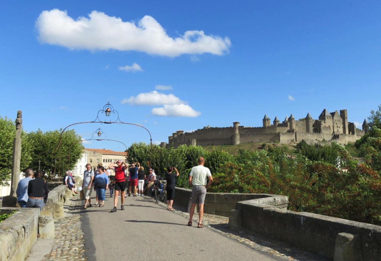 Tout Confort ! Climatisation, Calme, Piscine, Parking Gratuit, Terrasse, Wifi Appartement Carcassonne Buitenkant foto